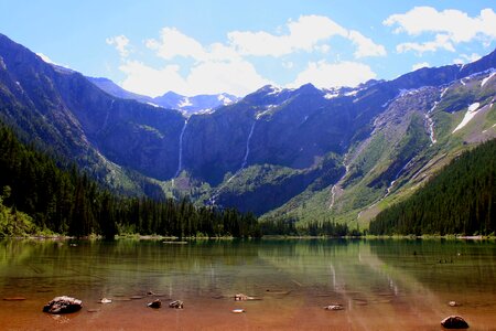 Scenic mountains skyline photo