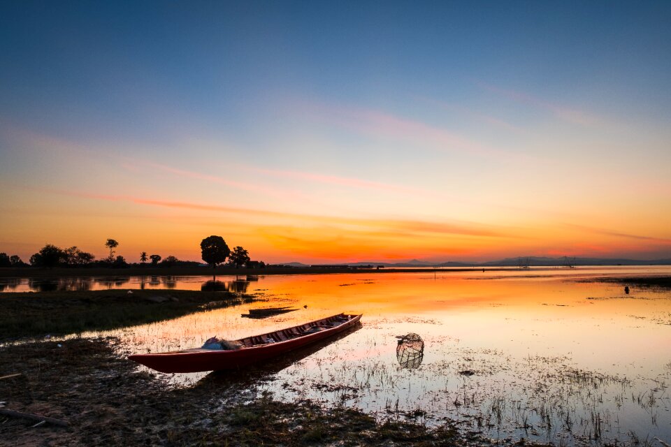 Landscape sunset beautiful sky