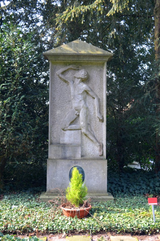 Frankfurt, Hauptfriedhof, Grab II GG 21 Ludwig Edinger