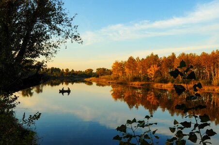 River boat landscape photo