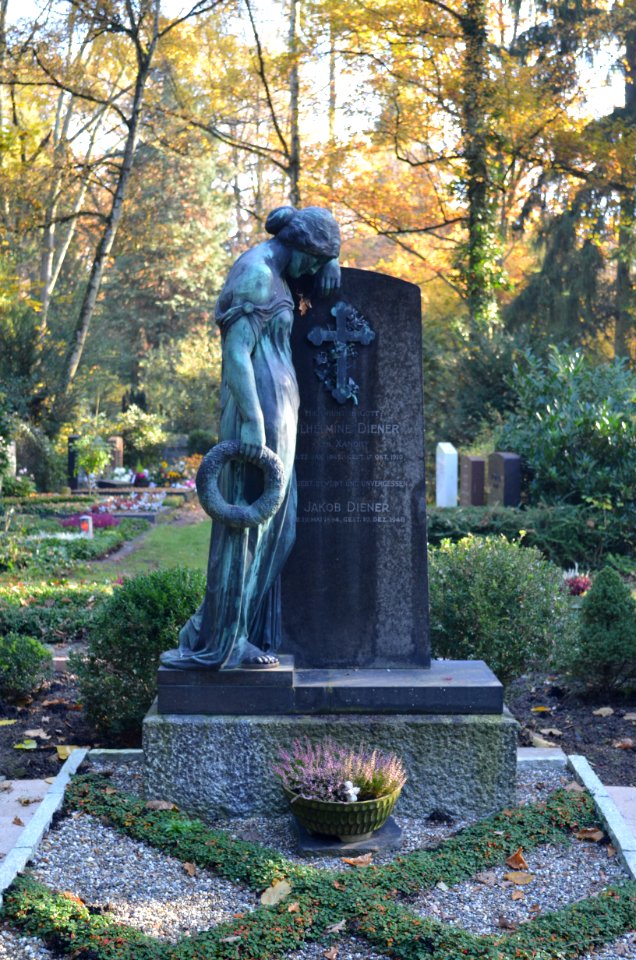 Frankfurt, Hauptfriedhof, Grab I 191 Diener, Salzner