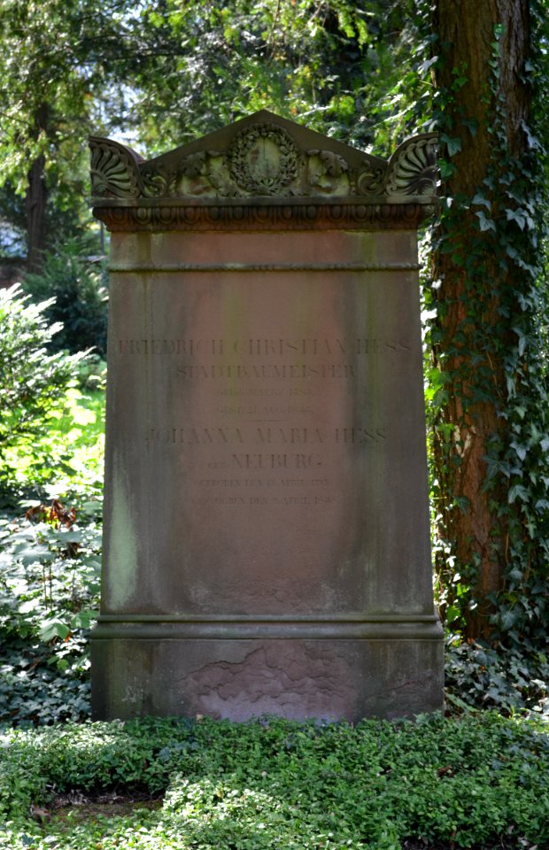 Frankfurt, Hauptfriedhof, Grab Johann Friedrich Christian Hess (1)