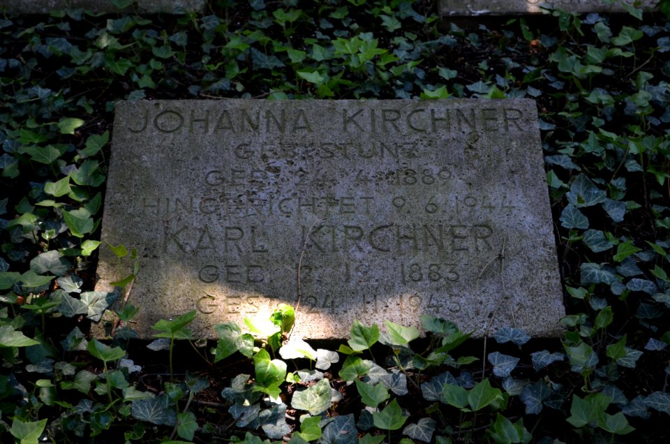 Frankfurt, Hauptfriedhof, Grab I 242 Johanna Kirchner