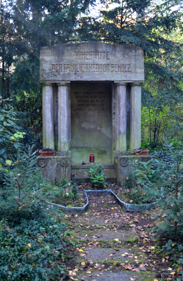 Frankfurt, Hauptfriedhof, Grab I 264 Scholz