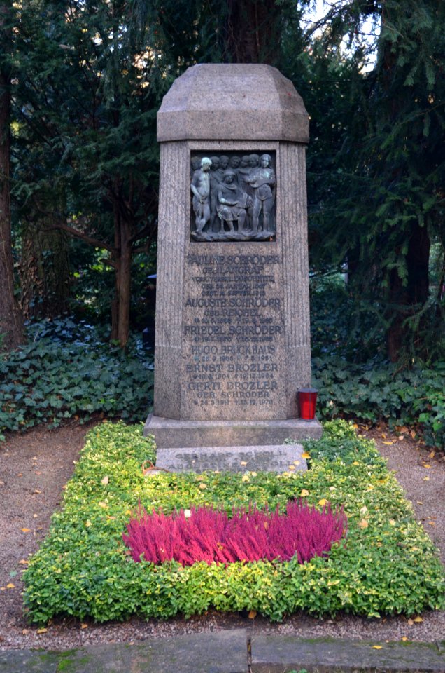 Frankfurt, Hauptfriedhof, Grab IV 109 Schröder
