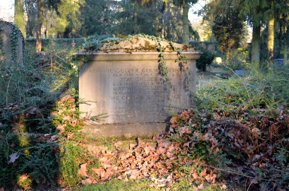 Frankfurt, Hauptfriedhof, Grab K 2620 Gelzer