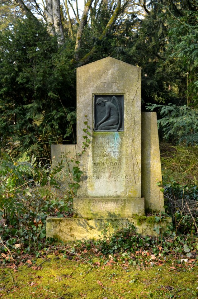 Frankfurt, Hauptfriedhof, Grab I 658a Roos