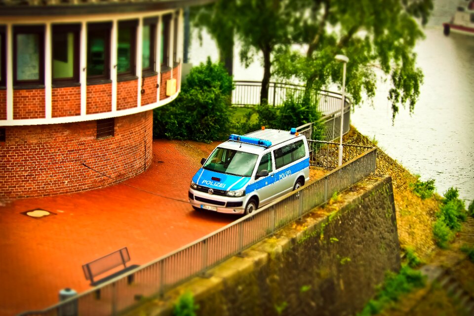 Patrol car blue light vehicle