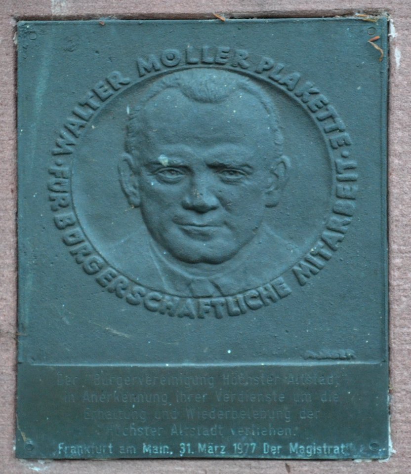 Frankfurt-Höchst-Dalberg-Brunnen, Walter Möller-Plakette