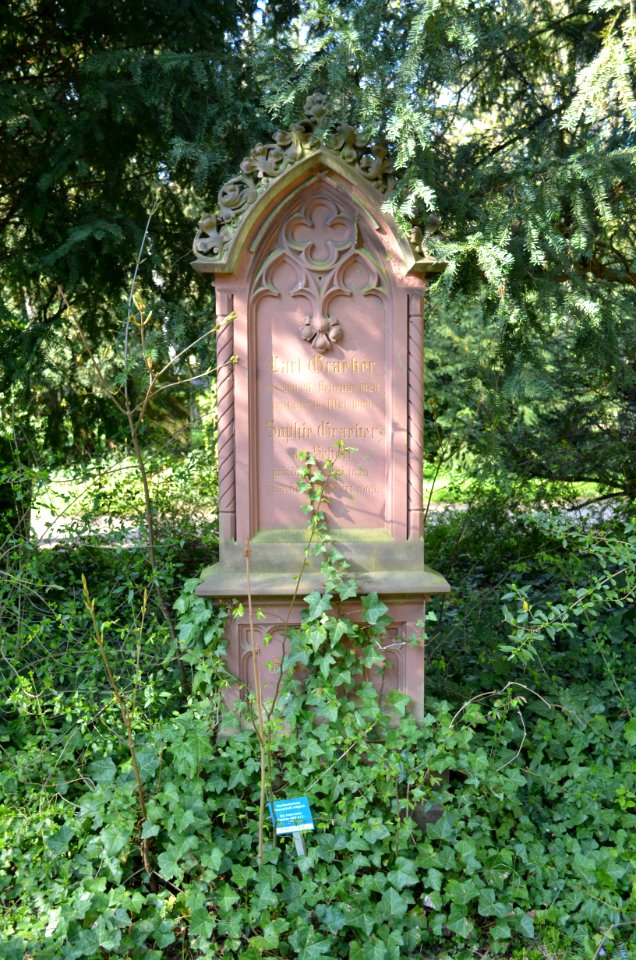 Frankfurt, Hauptfriedhof, Grab J 371 Graeber