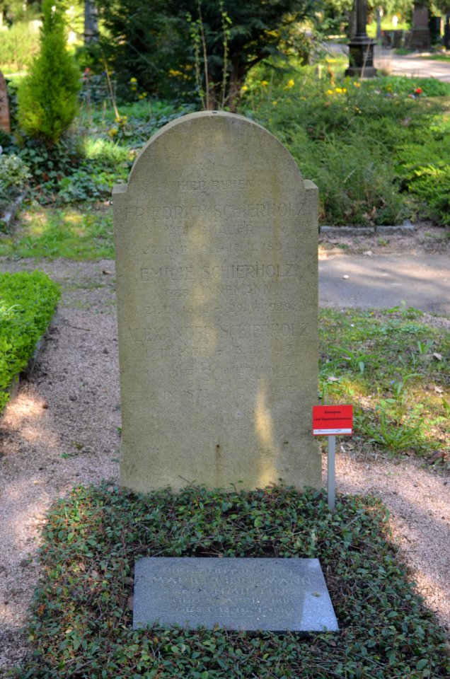 Frankfurt, Hauptfriedhof, Grab J 634 Friedrich Schierholz