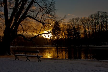 Winter landscape calm photo