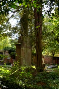 Frankfurt, Hauptfriedhof, Grab D 212 du Fay, Rückseite