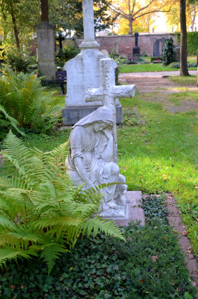 Frankfurt, Hauptfriedhof, Grab F I Harff (1)