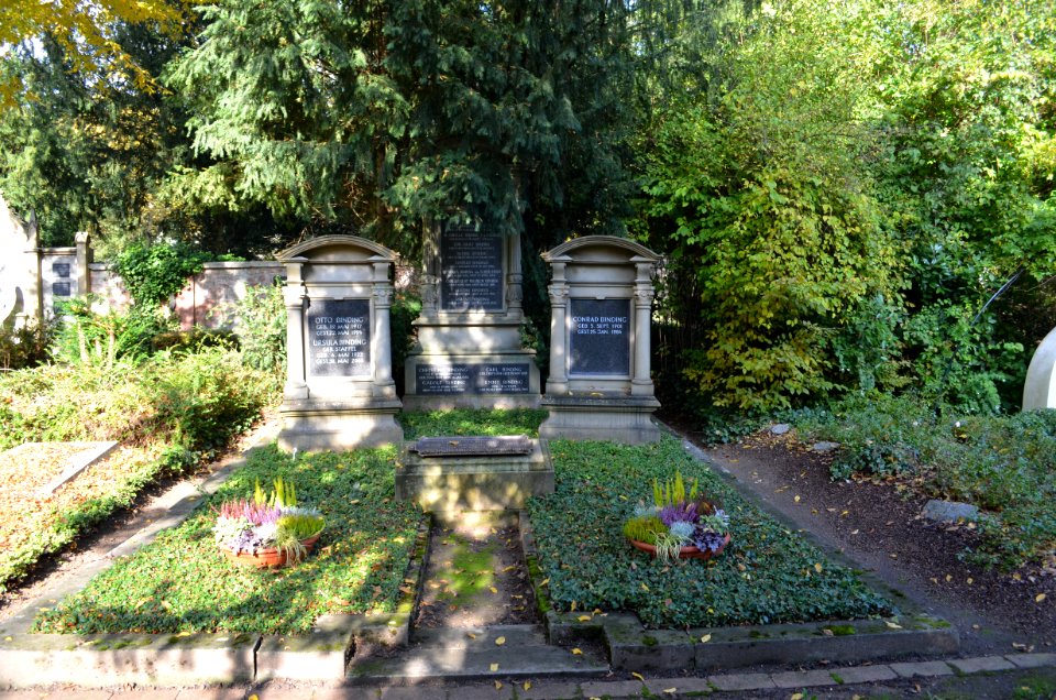 Frankfurt, Hauptfriedhof, Grab F 816-817 Binding