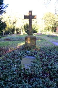 Frankfurt, Hauptfriedhof, Grab D 489 Campell