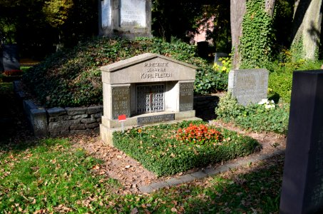 Frankfurt, Hauptfriedhof, Grab E 47a Karl Flesch