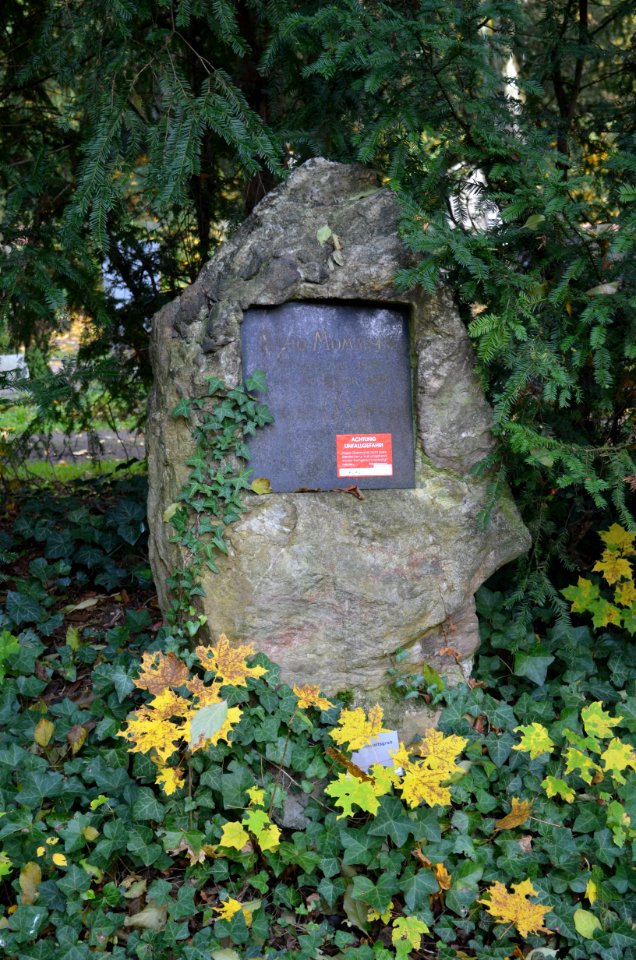 Frankfurt, Hauptfriedhof, Grab F 1608 Tycho Mommsen
