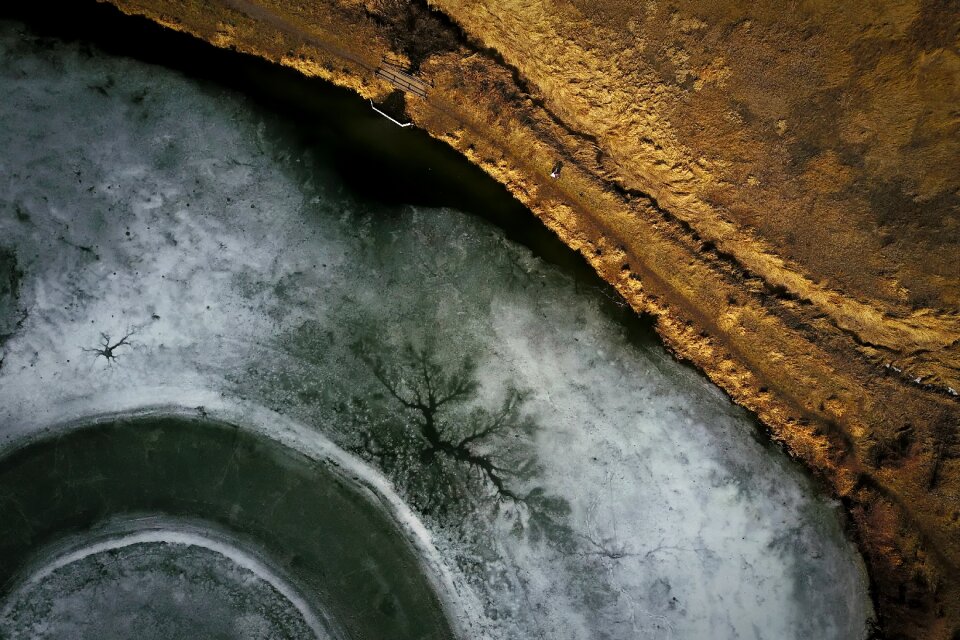Ice permafrost field
