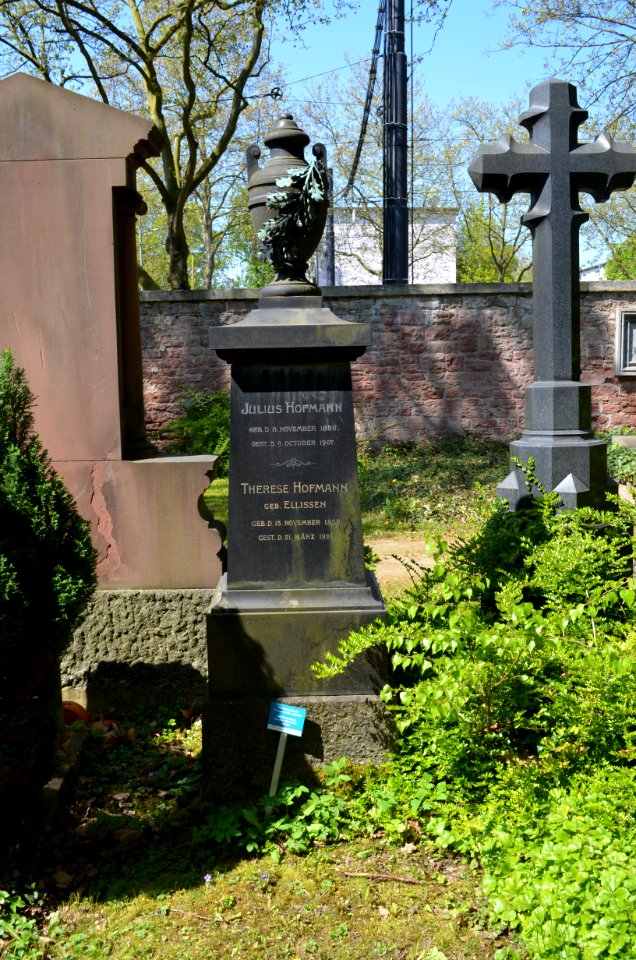Frankfurt, Hauptfriedhof, Grab F 220 Hofmann