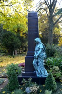 Frankfurt, Hauptfriedhof, Grab F 1291 Kunkel