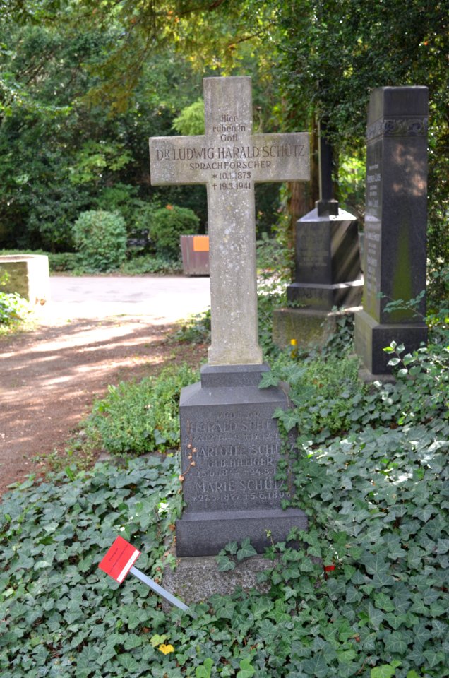 Frankfurt, Hauptfriedhof, Grab F 371 Ludwig Harald Schütz