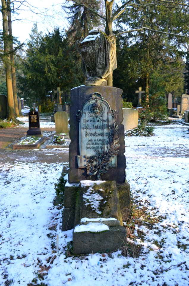 Frankfurt, Hauptfriedhof, Grab E 905a Brockmann