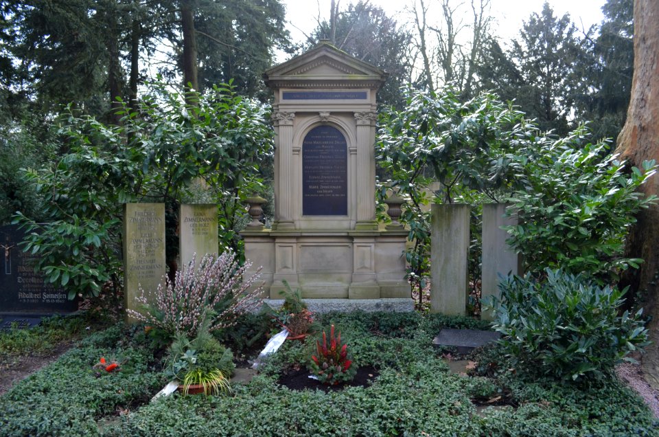 Frankfurt, Hauptfriedhof, Grab G 816-817 Zöller-Zimmermann-Weber