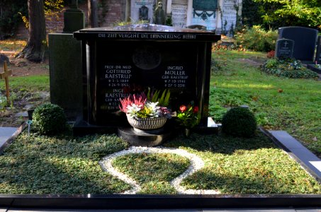 Frankfurt, Hauptfriedhof, Grab Gottfried Raestrup