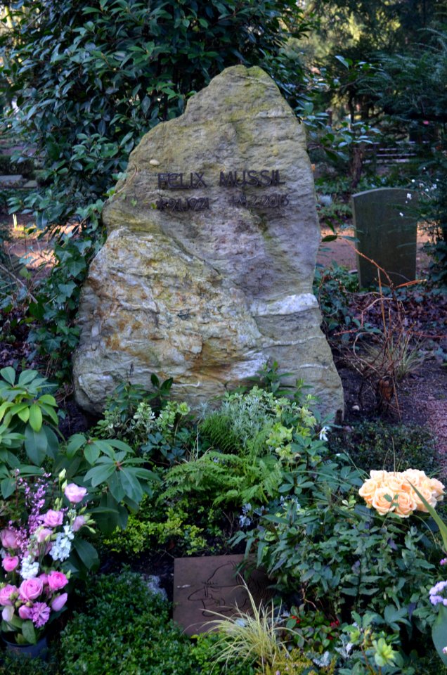 Frankfurt, Hauptfriedhof, Grab Felix Mussil