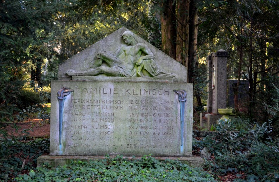 Frankfurt, Hauptfriedhof, Grab V 428 Klimsch