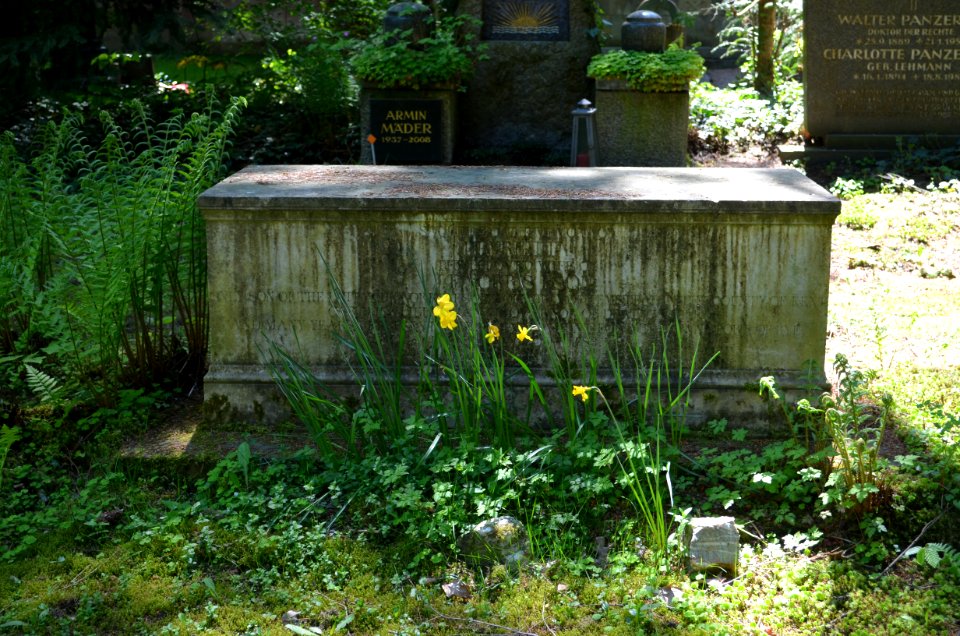 Frankfurt, Hauptfriedhof, Grab vor I 118 Norris