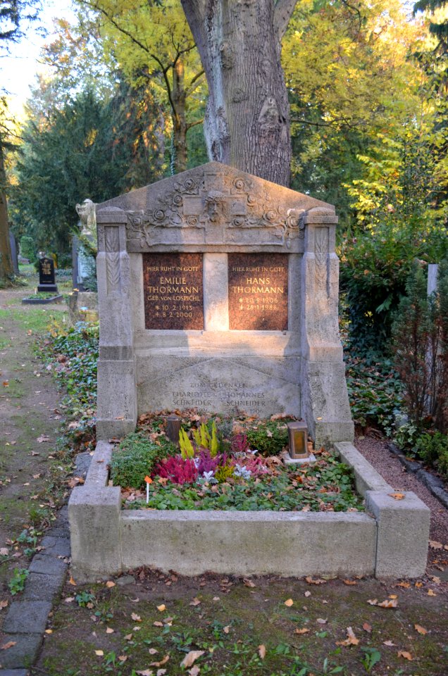 Frankfurt, Hauptfriedhof, Grab E 22 Thormann