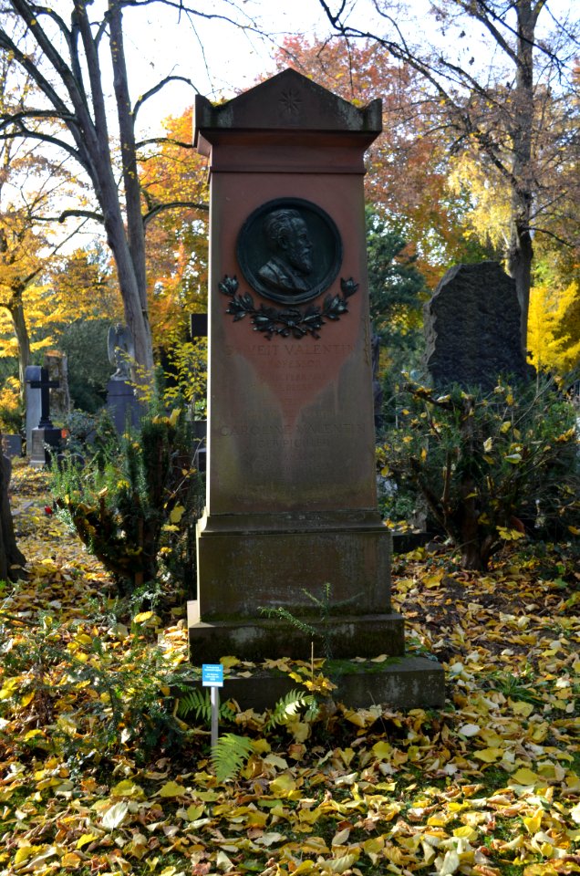 Frankfurt, Hauptfriedhof, Grab F 1287 Valentin