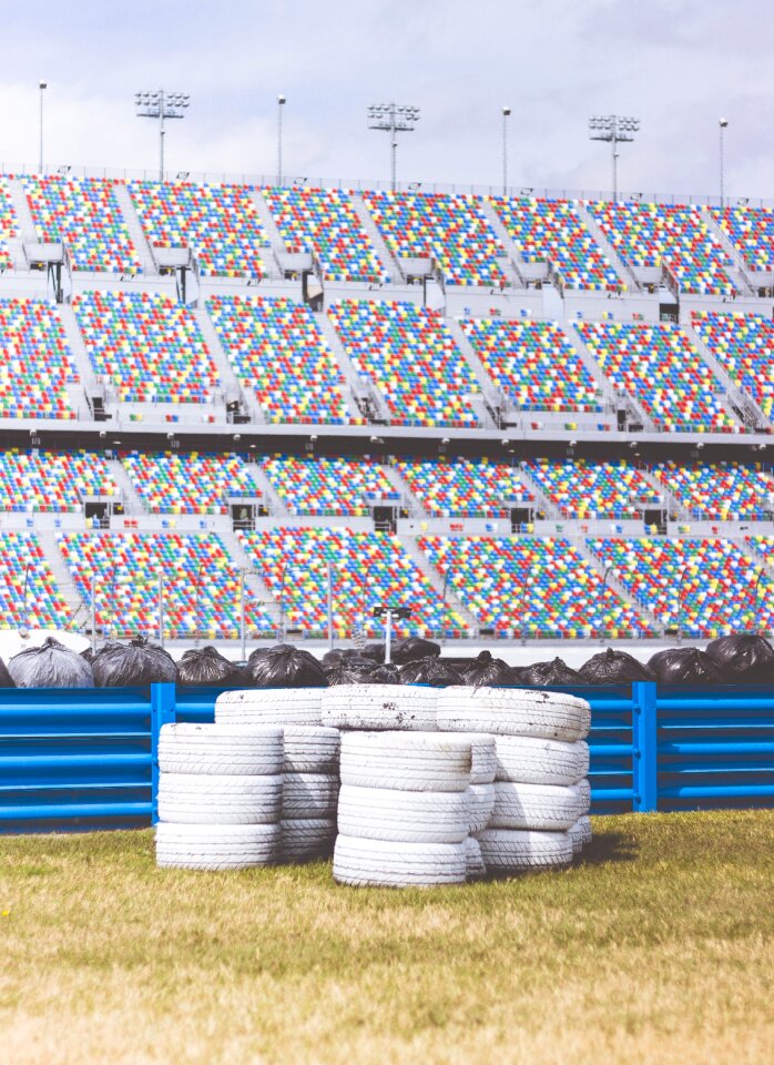 Tires garbage field