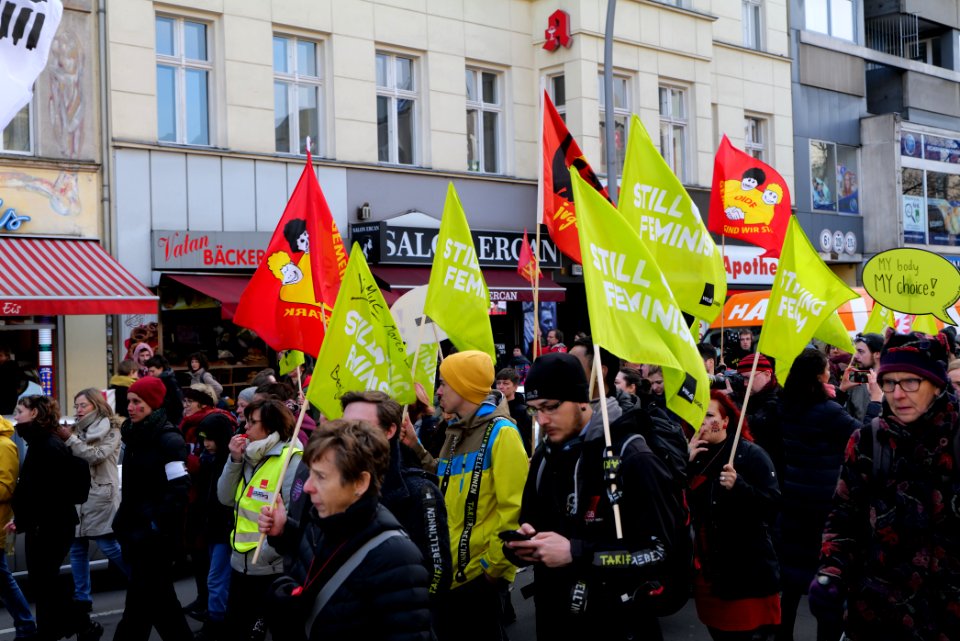Frauenkampftag demonstration Berlin 2020 89