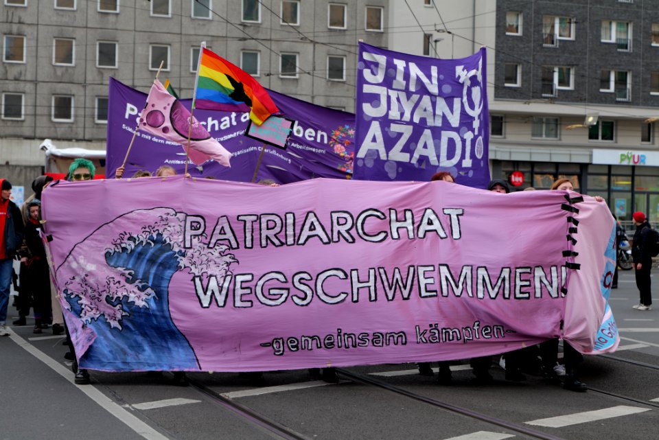 Frauenkampftag demonstration Berlin 2020 147