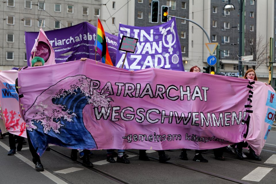 Frauenkampftag demonstration Berlin 2020 149