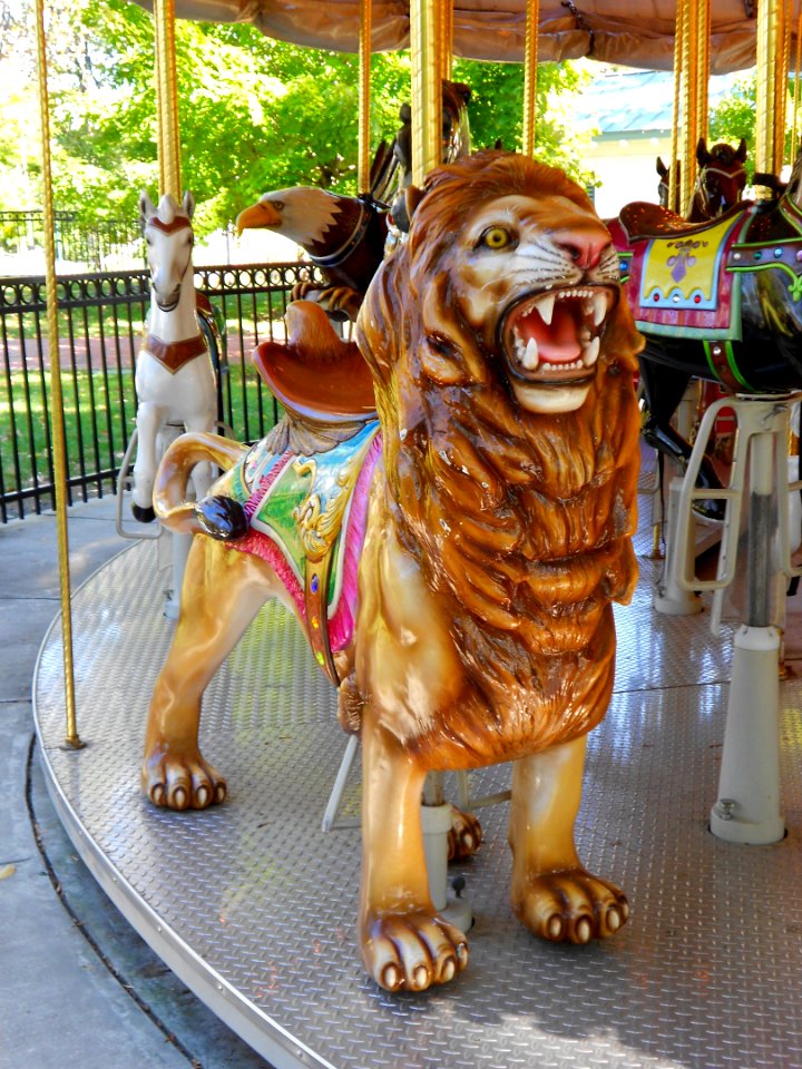 Franklin Sq Carousel lion
