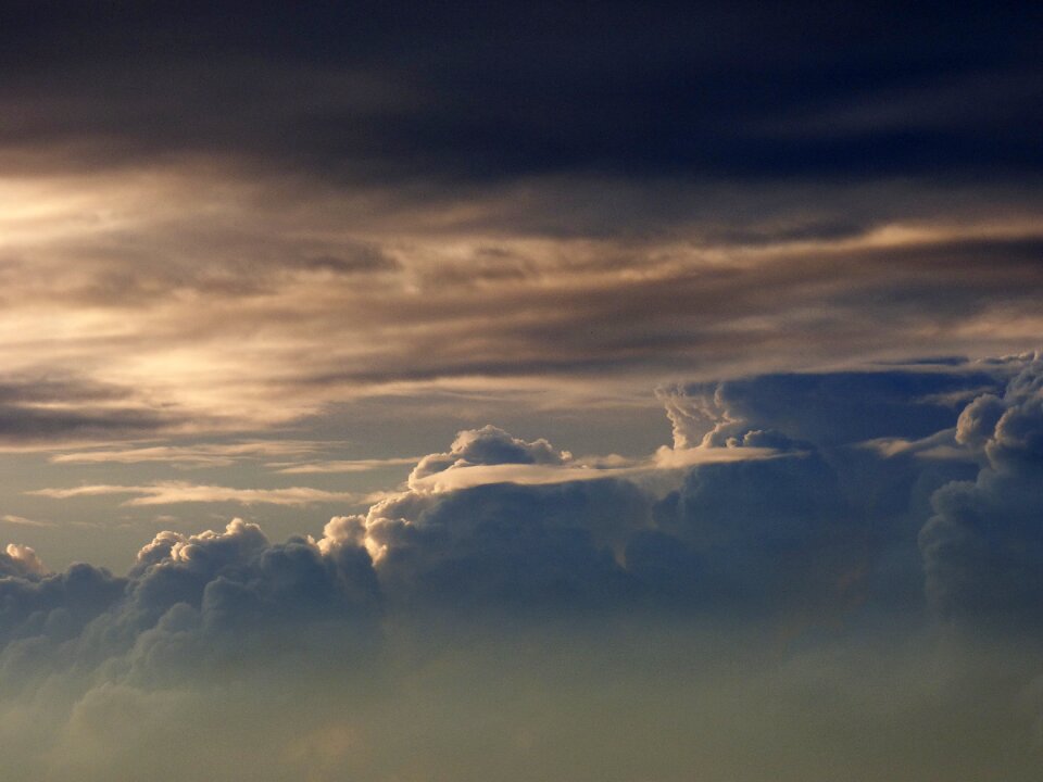 Clouds evening twilight
