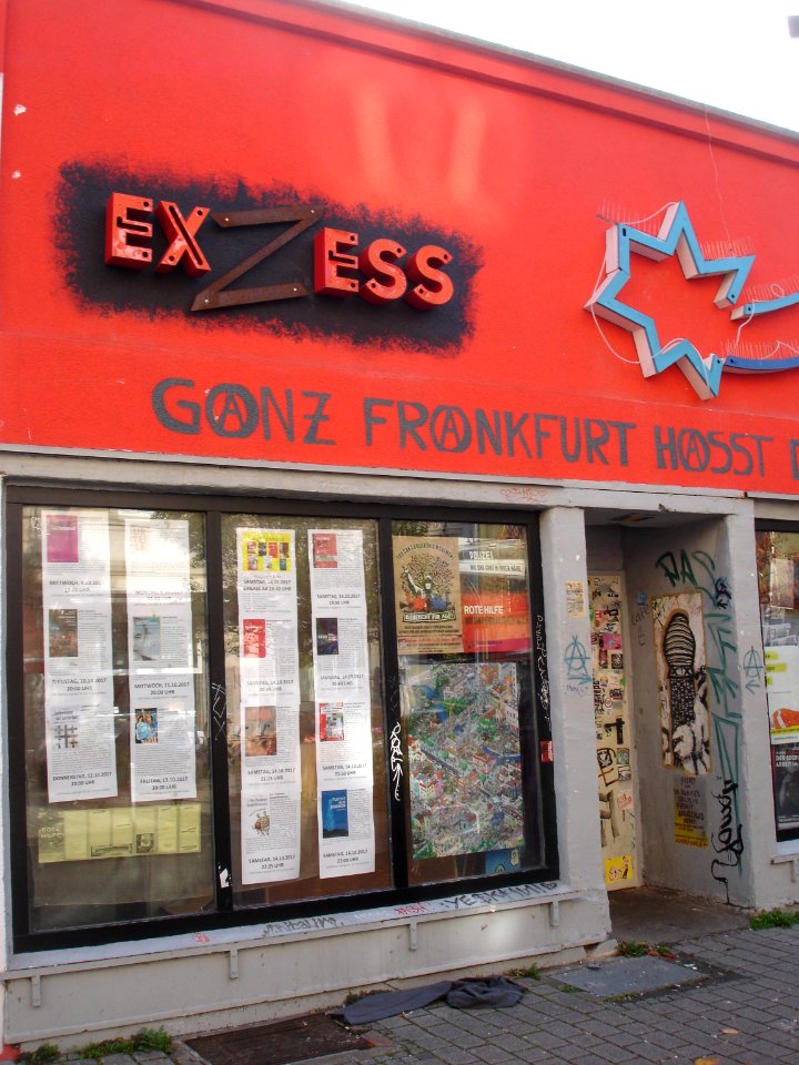 Frankfurt-Bockenheim, Leipziger Straße 87, Eingang zum EXCESS