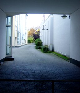 Frankfurt-Bockenheim Leipziger Straße Durchgang zum Innenhof 30