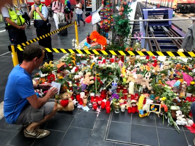 Frankfurt am Main, Hauptbahnhof, Gedenken an den am 29. Juli 2019 umgebrachten Jungen (1)