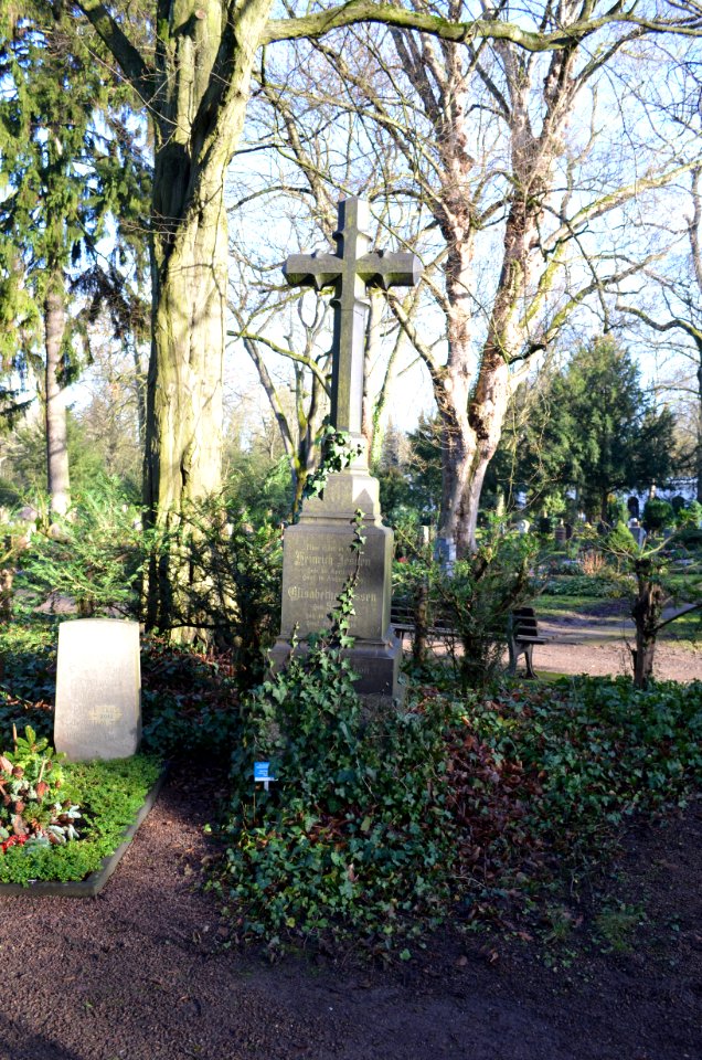 Frankfurt, Hauptfriedhof, Grab B 294 Jessen