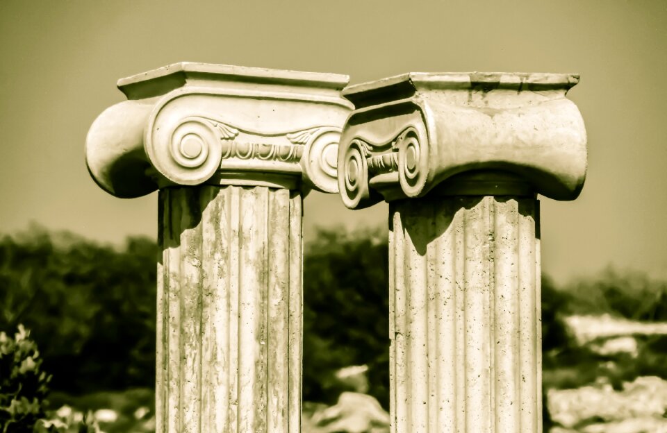Column ionic elegance