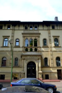 Frankfurt, Villa Kissel, Eingang