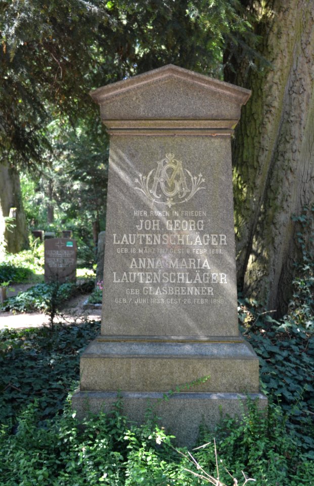 Frankfurt, Hauptfriedhof, Grab A 271 Lautenschläger