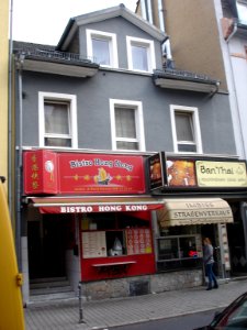 Frankfurt-Bockenheim, Leipziger Straße 26, aktuelle Hausansicht des früheren Café Dülk