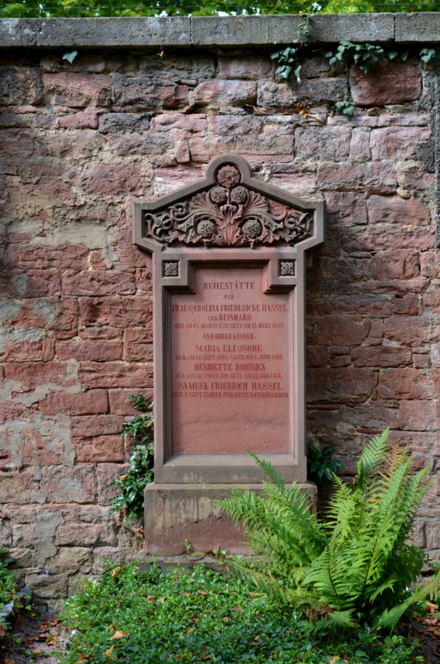 Frankfurt, Hauptfriedhof, Grab adM F 418 Hassel (1)
