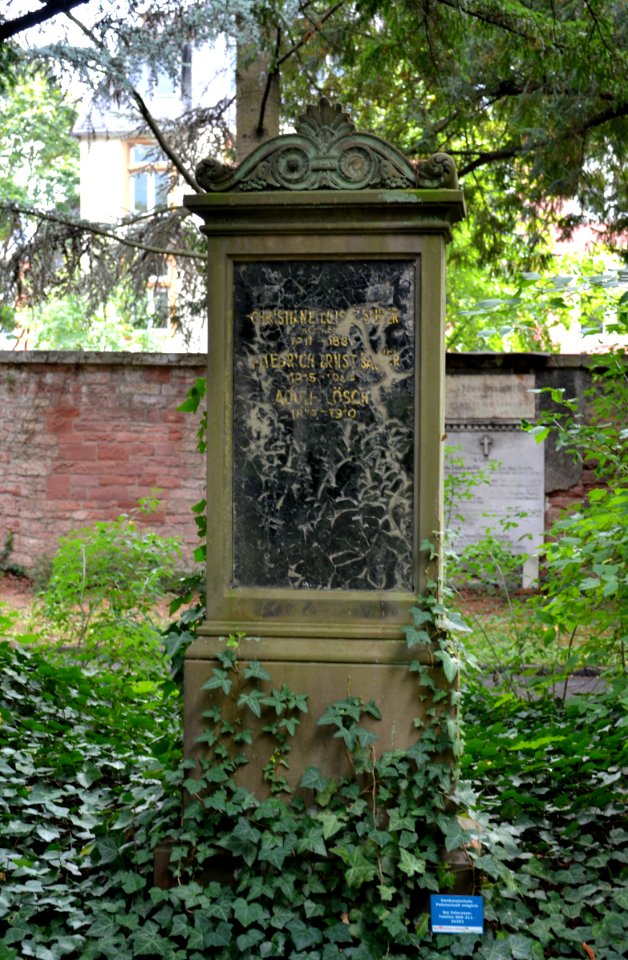Frankfurt, Hauptfriedhof, Grab C 125 Sauer
